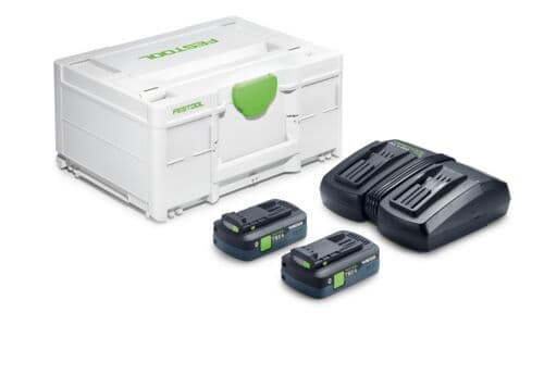 Akumuliatorių ir įkroviklio rinkinys SYS 18V 2xTBX4/TCL6DUO