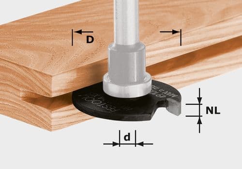 Disk groove cutter HW D40x5