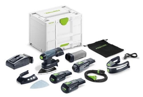 Cordless delta sander DTSC 400 3,0 I-Set